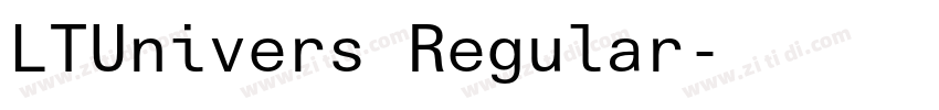 LTUnivers Regular字体转换